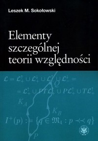 Elementy szczególnej teorii względności - okładka książki