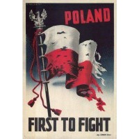 Poland first to fight (30x42 cm) - zdjęcie reprodukcji, plakatu