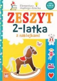 Zeszyt 2-latka z naklejkami - okładka książki