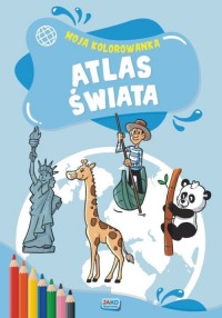Atlas Świata kolorowanka 2 sztuki - okładka książki