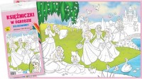 Kolorowanka XL. Księżniczki w ogrodzie - okładka książki