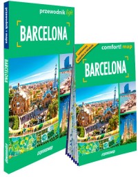 Barcelona light przewodnik + mapa - okładka książki