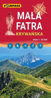 Mapa turystyczna - Mała Fatra Krywańska - okładka książki