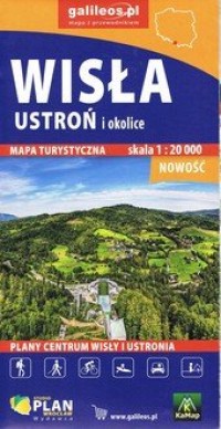 Wisła - Ustroń- mapa turystyczna - okładka książki