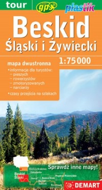 Beskid Sądecki - mapa turystyczna - okładka książki