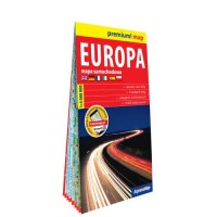 Europa mapa samochodowa w kartonowej - okładka książki