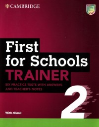 First for Schools Trainer 2 with - okładka podręcznika
