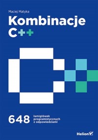 Kombinacje C++. 648 łamigłówek - okładka książki
