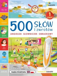 500 słów i zwrotów Angielski słowniczek - okładka książki