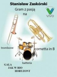 Gram z pasją na trombone cornetta - okładka książki