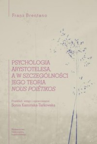 Psychologia Arystotelesa a w szczególności - okładka książki