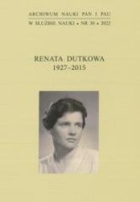 Renata Dutkowa 1927-2015 - okładka książki