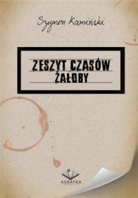 Zeszyt czasów żałoby - okładka książki