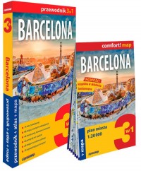 Barcelona 3w1 przewodnik + atlas - okładka książki