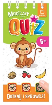 Magiczny quiz z małpką. Dotknij - okładka książki