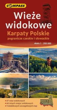 Mapa - Wieże widokowe Karpaty Polskie - okładka książki