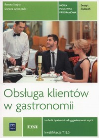Obsługa klientów w gastronomii - okładka podręcznika