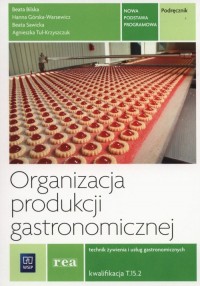 Organizacja produkcji gastronomicznej - okładka podręcznika