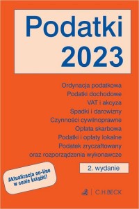 Podatki 2023 z aktualizacją online - okładka książki