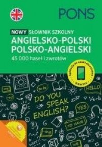 Słownik szkolny angielsko-polski, - okładka książki