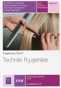 Techniki fryzjerskie Fryzjerstwo. - okładka podręcznika