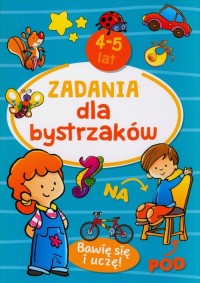 Zadania dla bystrzaków 4-5 lat - okładka podręcznika