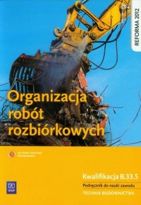 Organizacja robót rozbiórkowych - okładka podręcznika