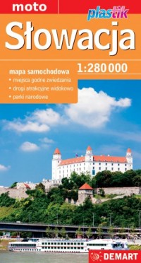 Słowacja mapa samochodowa 1:280 - okładka książki