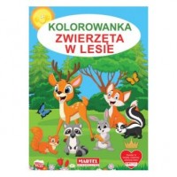 Kolorowanka Zwierzęta w lesie - okładka książki