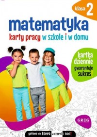 Matematyka SP 2 Karty pracy w szkole - okładka podręcznika