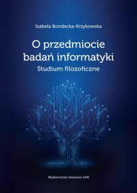 O przedmiocie badań informatyki - okładka książki
