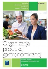 Organizacja produkcji gastronomicznej - okładka podręcznika