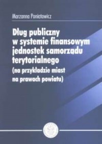 Dług publiczny w systemie finansowym - okładka książki