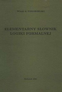 Elementarny słownik logiki formalnej - okładka książki