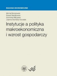 Instytucje a polityka makroekonomiczna - okładka książki