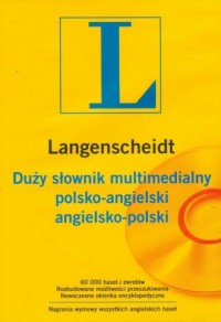 Słownik duży multimedialny polsko-angielski, - okładka płyty
