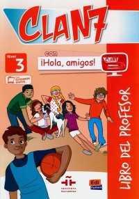 Clan 7 con Hola amigos 3. Przewodnik - okładka podręcznika