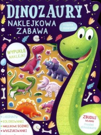 Dinozaury. Naklejkowa zabawa Książka - okładka książki