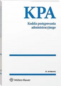 Kodeks postępowania administracyjnego. - okładka książki