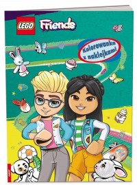 LEGO Friends. Kolorowanka z naklejkami - okładka książki