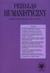 Przegląd Humanistyczny 2/2022 (477) - okładka książki