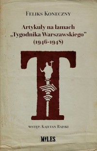Artykuły na łamach Tygodnika Warszawskiego - okładka książki