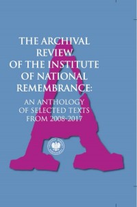The Archival Review of the Institute - okładka książki