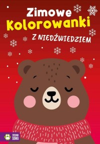 Zimowe kolorowanki z niedźwiedziem - okładka książki