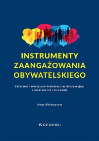 Instrumenty zaangażowania obywatelskiego. - okładka książki