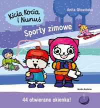 Kicia Kocia i Nunuś. Sporty zimowe - okładka książki