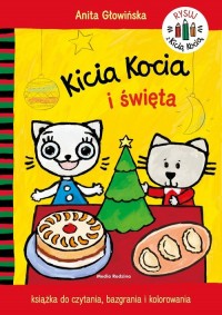 Kicia Kocia i święta Kolorowanka - okładka książki