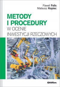 Metody i procedury w ocenie inwestycji - okładka książki