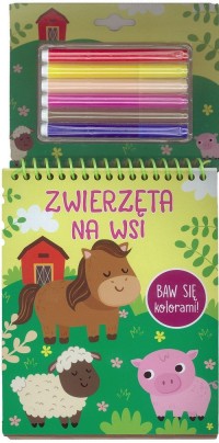 Baw się kolorami! Zwierzęta na - okładka książki