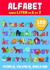 Alfabet. Nauka liter z naklejkami - okładka książki